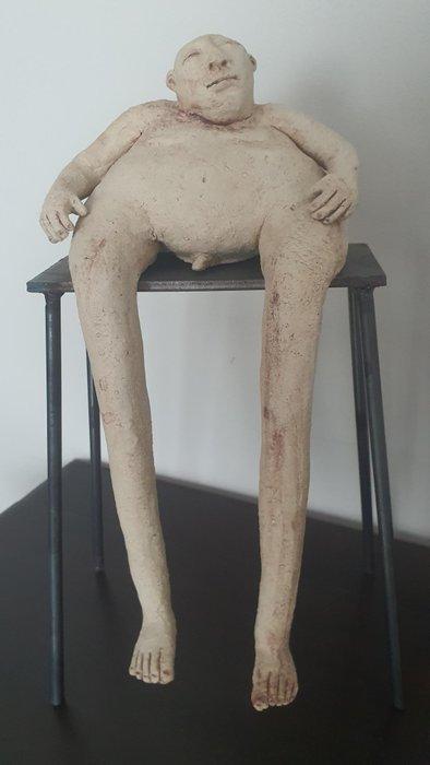 Beeld, Sculptuur - 39 cm - Keramiek, Metaal, Antiek en Kunst, Antiek | Glas en Kristal