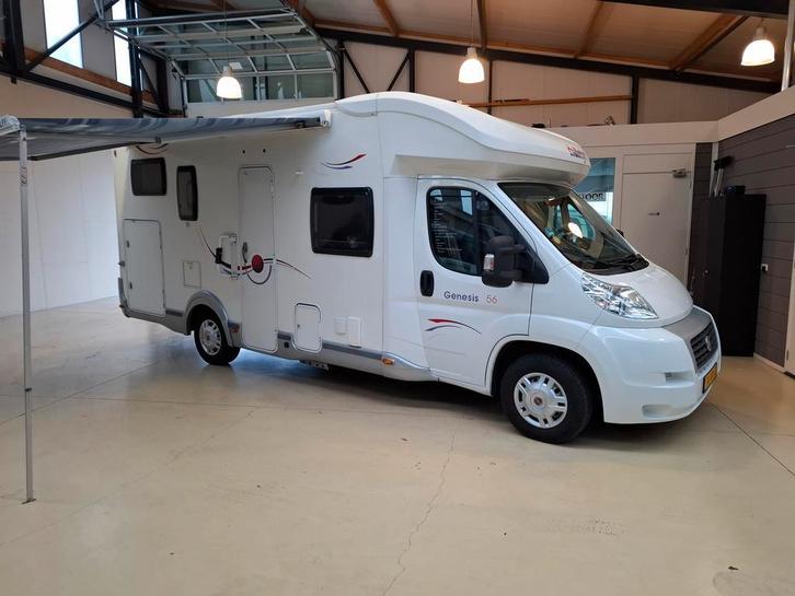 2010 Challenger T56 130PK Dwarsbed Hefbed Solar Airco79000Km, Caravans en Kamperen, Campers, Cassettetoilet, ABS, Achteruitrijcamera