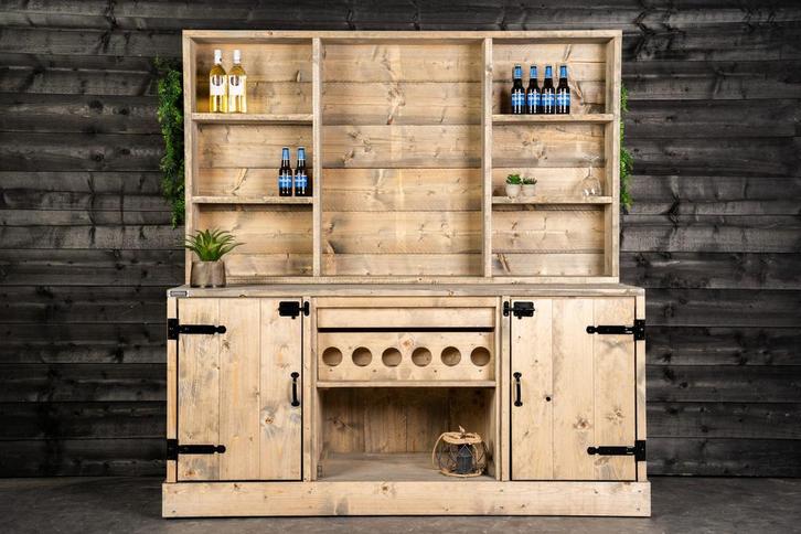 Wandkast Walldo van Steigerhout - Houten Wandmeubel, Huis en Inrichting, Woonaccessoires | Overige