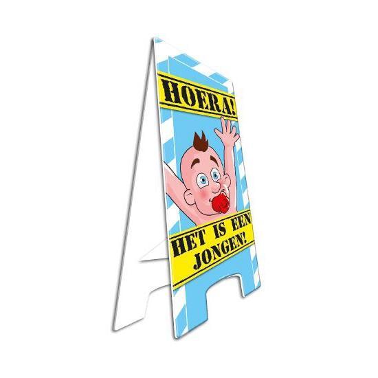 Geboorteversiering tuinbord 58 cm jongen geboren aankondig.., Hobby en Vrije tijd, Feestartikelen, Ophalen of Verzenden