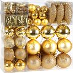 Kerstboom decoraties - Set van 103 - goudkleurig (Interieur), Verzenden, Nieuw