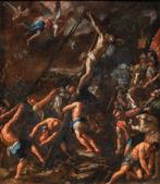 Tuscan School (XVII) - Raising of the cross, Antiek en Kunst