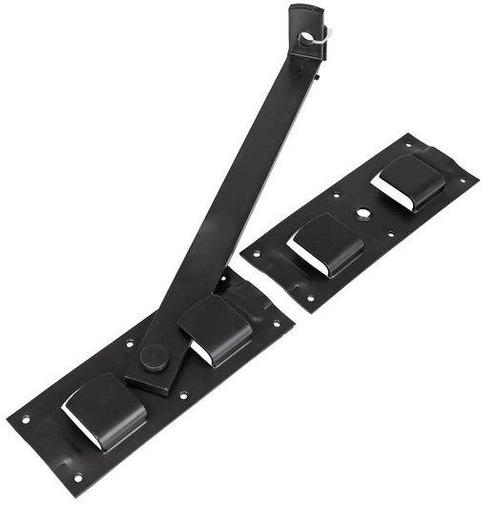 Starx overslaggrendel 430 mm zwart, Doe-het-zelf en Verbouw, Hang- en Sluitwerk, Nieuw, Ophalen of Verzenden