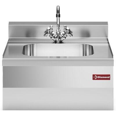 Spoelbak 400x400xh200 met mengkraan en hevel | Diamond |, Zakelijke goederen, Horeca | Keukenapparatuur, Nieuw in verpakking, Verzenden