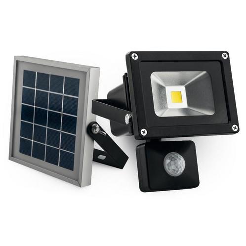 10W LED schijnwerper met zonnepaneel - 1000 Lumen - Koud, Tuin en Terras, Buitenverlichting, Ophalen of Verzenden