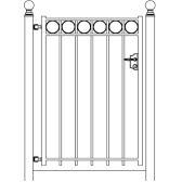 Hekwerk Pro Enkele sierpoort Genua h125 x b197,5cm recht, Tuin en Terras, Schuttingen, Nieuw, Ophalen of Verzenden