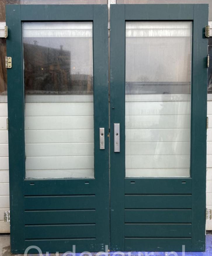 gebruikte achterdeur, schuurdeur, buitendeuren, oude deur, Doe-het-zelf en Verbouw, Deuren en Horren, Buitendeur, Gebruikt, Glas