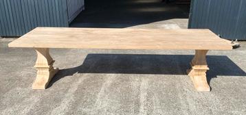 kloostertafel - massief eiken hout - allerlaagste prijs beschikbaar voor biedingen