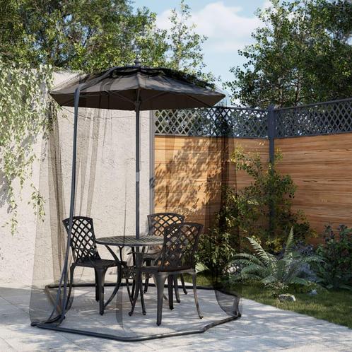 Klamboe voor paraplu 220 gaas 330x250 cm zwart (Partytenten), Caravans en Kamperen, Kampeeraccessoires, Nieuw, Verzenden