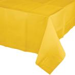 Geel Tafelkleed Plastic 2,74m, Verzenden, Nieuw