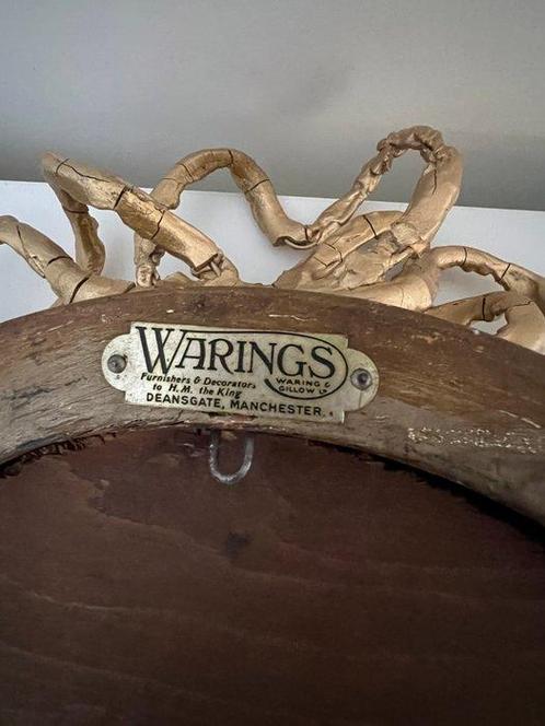 Waring & Gillow - Spiegel - Hout, pleisteren - Verre, Antiek en Kunst, Curiosa en Brocante