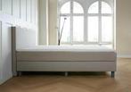 ACTIE! Boxspring Turijn 180 200 Beige, Verzenden, Beige, 180 cm, 200 cm