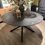 Eettafel Piastra Rond 140 cm in Zwart Mangohout - Pronto, Huis en Inrichting, Tafels | Eettafels, Rond, Nieuw, Modern, 50 tot 100 cm