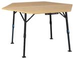 Defa Bamboe tafel 6 hoek traploos verstelbaar (Defa Tafels), Caravans en Kamperen, Kampeeraccessoires, Nieuw