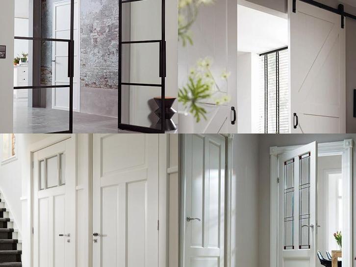 Nieuwe luxe binnen- en buitendeuren met 40-70% korting!, Doe-het-zelf en Verbouw, Deuren en Horren, Nieuw, Glas, Hout, Binnendeur
