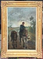 A.W. van Voorden (1881-1921) - Op pad met paarden, Antiek en Kunst, Kunst | Schilderijen | Klassiek
