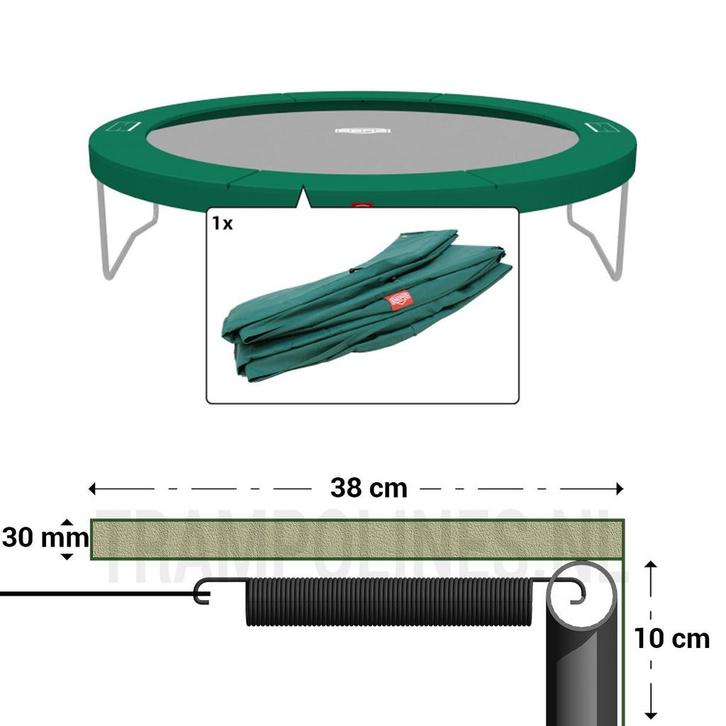 Trampoline Rand Champion Berg 270 cm Groen, Kinderen en Baby's, Speelgoed | Buiten | Trampolines, Nieuw, Ophalen of Verzenden