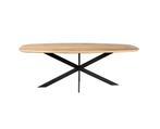 Eiken eettafel Ferris | Deens Ovaal 240 cm | Naturel, Huis en Inrichting, Ophalen of Verzenden, Nieuw