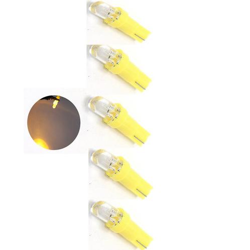 Auto LEDlamp | 5x autoverlichting LED T5 | kleur geel | 12V, Auto-onderdelen, Verlichting, Nieuw, Verzenden