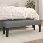 vidaXL Bankje 100x30x30 cm stof donkergrijs, Verzenden, Nieuw, Stof, Minder dan 150 cm