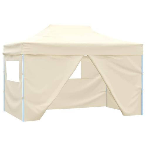 vidaXL Partytent met 4 zijwanden inklapbaar 3x4 m staal, Tuin en Terras, Partytenten, Partytent, Nieuw, Verzenden