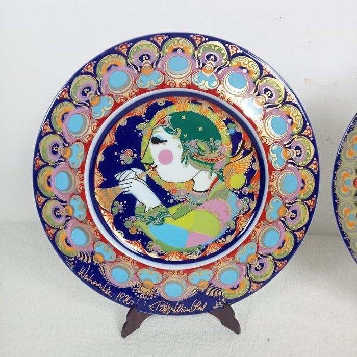 Rosenthal - Bjørn Wiinblad - Bord (2) - Weihnachtsteller -, Antiek en Kunst, Antiek | Glas en Kristal