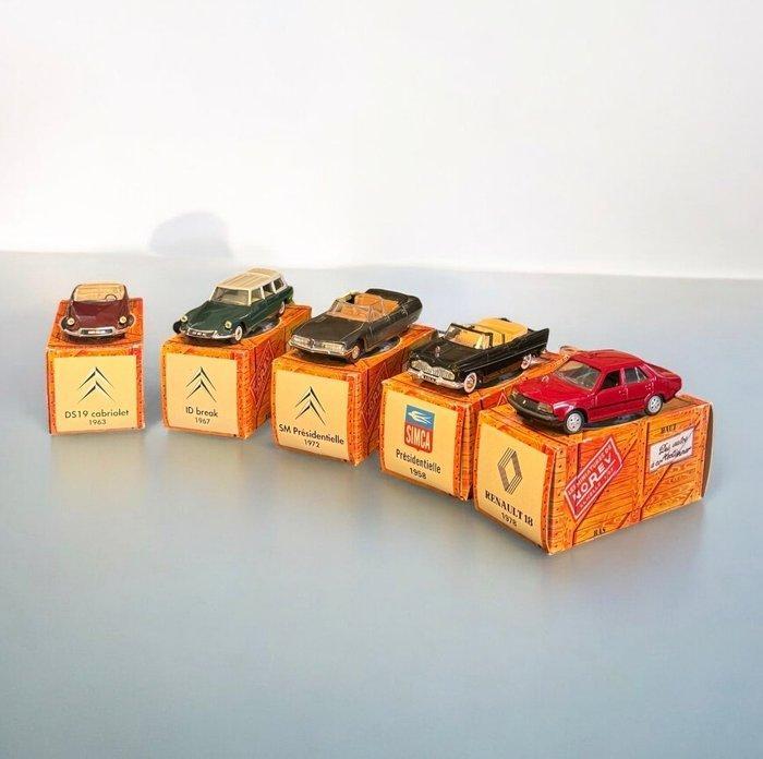 Norev 1:43 - Modelauto (5) - Citroën - Simca - Renault, Hobby en Vrije tijd, Modelauto's | 1:5 tot 1:12