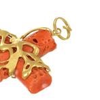 Hanger - 18 karaat Geel goud Koraal