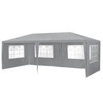 Paviljoen partytent met 6 zijwanden 6x3x2,55 m donkergrijs, Verzenden, Nieuw