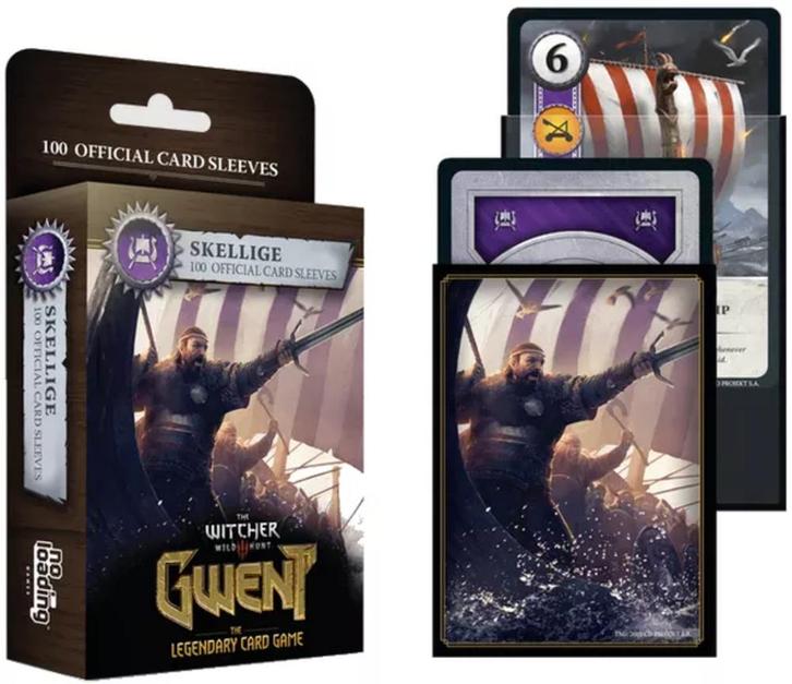 Gwent - Faction Sleeves Skellige (100 stuks) | MNKY, Hobby en Vrije tijd, Gezelschapsspellen | Kaartspellen, Nieuw, Verzenden