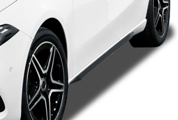 Hoogglans zwarte Side skirts extensions Mercedes W177, Auto diversen, Tuning en Styling, Verzenden