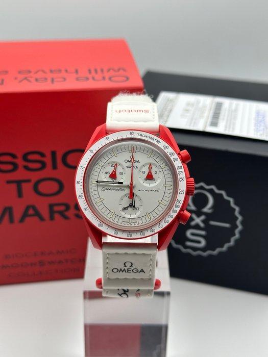 Omega x Swatch - MoonSwatch - Mission to Mars - Zonder, Sieraden, Tassen en Uiterlijk, Horloges | Heren