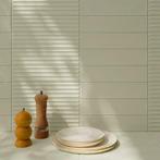 Wandtegel Ceramica Volume Sage Ladder Relieve Groen Mat 6x25, Nieuw, 20 tot 40 cm, 10 m² of meer, Wandtegels