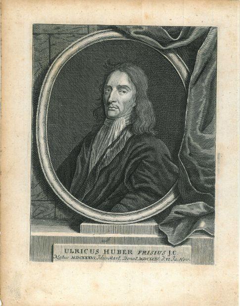 Portrait of Ulrik Huber, Antiek en Kunst, Kunst | Etsen en Gravures