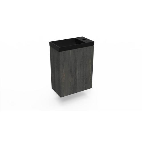 Fonteinkast Dark Oak Arcqua Luna 40x55x28 cm Incl. Fontein, Doe-het-zelf en Verbouw, Sanitair, Bad, Nieuw, Ophalen of Verzenden