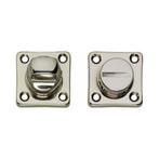Wc sluiting set Nikkel type Ton 10 - Plat, Doe-het-zelf en Verbouw, Hang- en Sluitwerk, Ophalen of Verzenden, Nieuw, Overige materialen