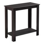 Bijzettafel Chur met plank MDF 60x30x61,3 cm donkerbruin, Huis en Inrichting, Tafels | Bijzettafels, Verzenden, Nieuw
