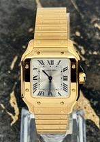 Cartier Santos Small - White Dial - Yellow Gold - WGSA0107, Nieuw, Goud, Polshorloge, Goud