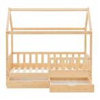 Kinderbed Marli - 90 x 200 cm - Houtkleur - incl. lades, Verzenden, Nieuw