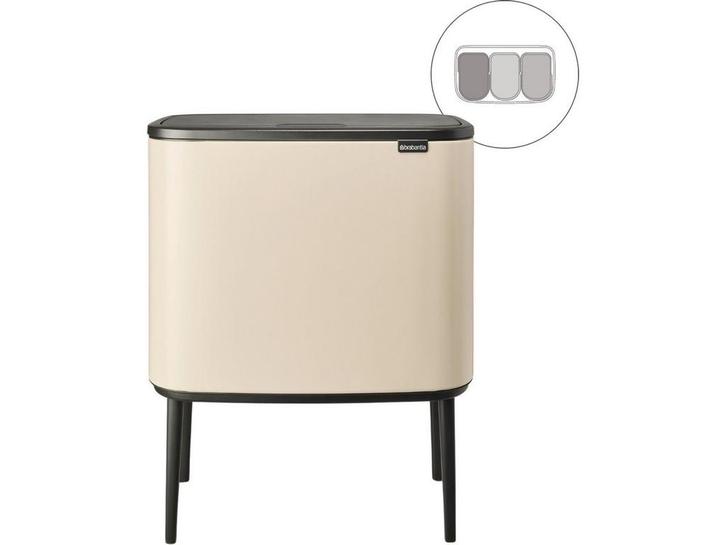 Brabantia Bo Touch Bin - Prullenbak - 3 x 11 liter -, Huis en Inrichting, Woonaccessoires | Prullenbakken, Zo goed als nieuw, Verzenden