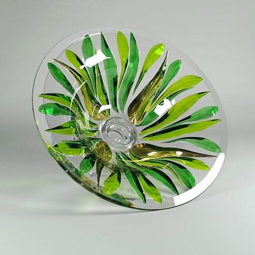 Secoloventesimo - Tafelmiddenstuk - Groene Gouden Vlam kom -, Antiek en Kunst, Kunst | Designobjecten
