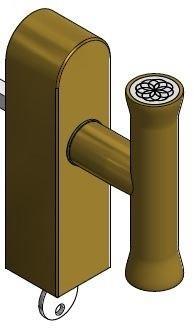 Draaikiepgarnituur NOUR EV102-DKLOCK-O PVD Mat Goud, Doe-het-zelf en Verbouw, Hang- en Sluitwerk, Nieuw, Ophalen of Verzenden