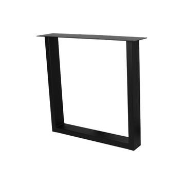Stalen Poot U-mini 8x4 cm Zwart (1 stuk) beschikbaar voor biedingen