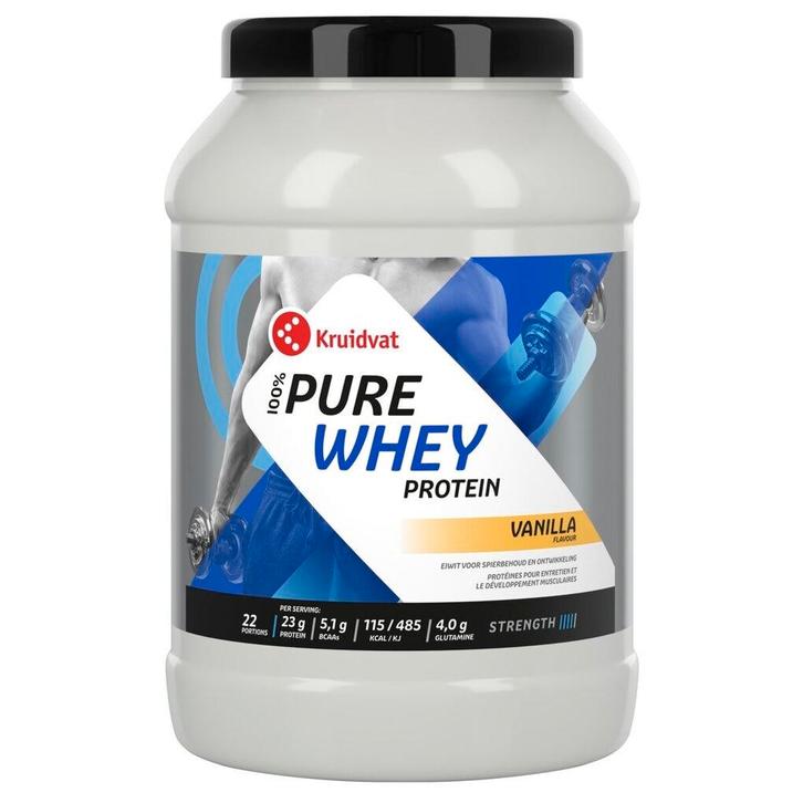 Kruidvat 100% Pure Whey met Vanillesmaak, Sport en Fitness, Gezondheidsproducten en Wellness, Nieuw, Verzenden