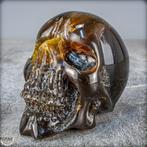 Natuurlijke blauw-rode amber Schedel- 210.85 g, Nieuw