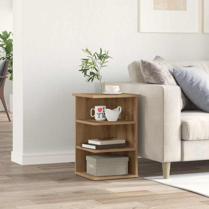 vidaXL Dressoir 35x35x55 cm bewerkt hout artisanaal, Huis en Inrichting, Kasten | Dressoirs, Nieuw, Overige houtsoorten, Verzenden