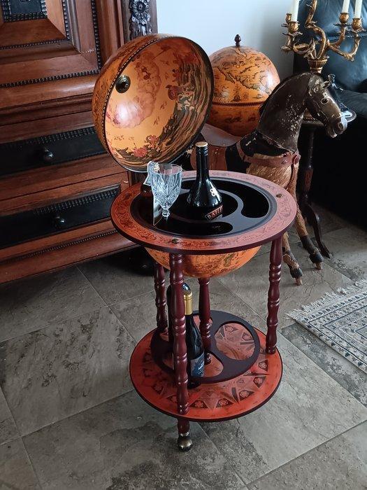 Drankkast - wijn of drankenbar - hout metaal, Antiek en Kunst, Kunst | Designobjecten