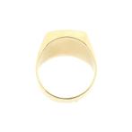 Gouden zegelring met carneool, Gebruikt, Overige kleuren, 19 tot 20, Heer