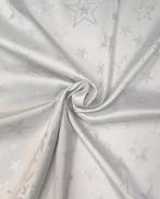 Polyester Lurex Silver Stars, Nieuw