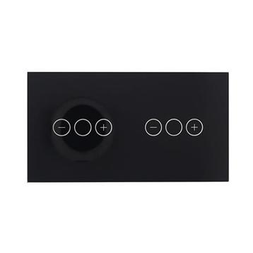 Rome Touch zwart-glas dubbele LED dimmer combinati beschikbaar voor biedingen